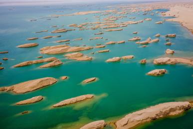 景點(diǎn)：水上雅丹航拍